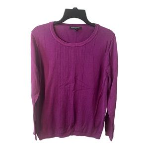 Banana Republic purple cotton blend sweater